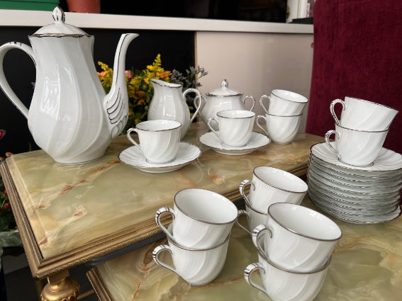 Service à café Bernardaud modèle Verdi