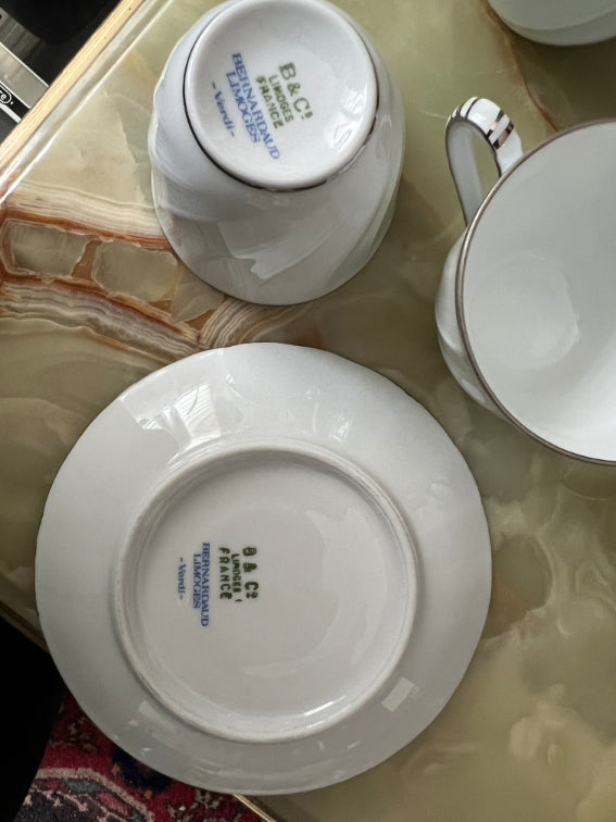 Service à café Bernardaud modèle Verdi