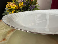 Plat ovale Porcelaine de Limoges Bernardaud modèle Verdi oval dish