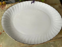 Plat ovale Porcelaine de Limoges Bernardaud modèle Verdi oval dish