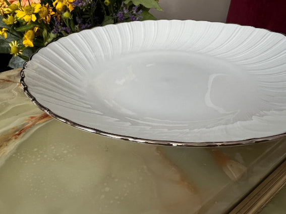 Plat rond creux Porcelaine de Limoges Bernardaud modèle Verdi