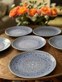 Lot de 6 assiettes 20 cm COCEMA de Fès, Maroc