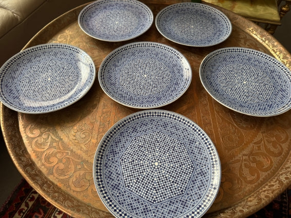 Lot de 6 assiettes 20 cm COCEMA de Fès, Maroc