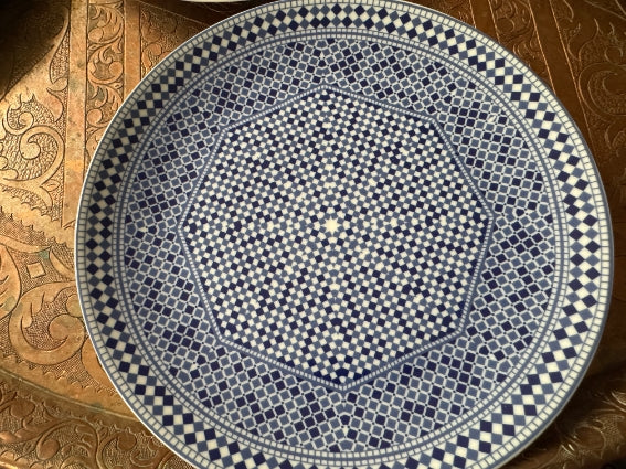 Lot de 6 assiettes 20 cm COCEMA de Fès, Maroc