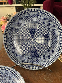 Lot de 3 assiettes 25 cm céramique COCEMA de Fès, Maroc