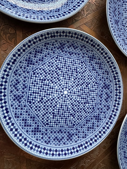 Lot de 6 assiettes 17 cm céramique COCEMA de Fès, Maroc