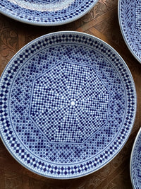 Lot de 6 assiettes 17 cm céramique COCEMA de Fès, Maroc