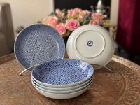 Lot de 6 assiettes creuses céramique COCEMA de Fès, Maroc