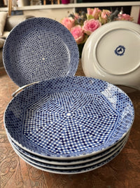 Lot de 6 assiettes creuses céramique COCEMA de Fès, Maroc