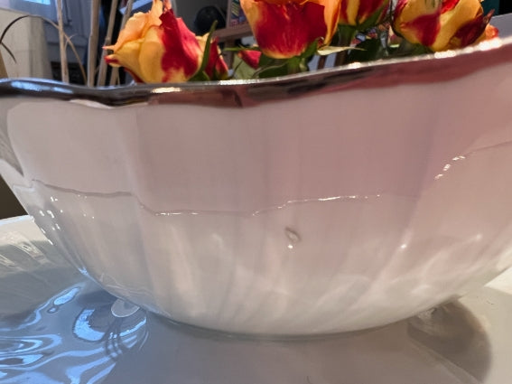 Saucière Porcelaine de Limoges Bernardaud modèle Verdi gravy boat