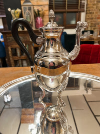 Service à thé et café Christofle Malmaison métal argenté vintage très bon état