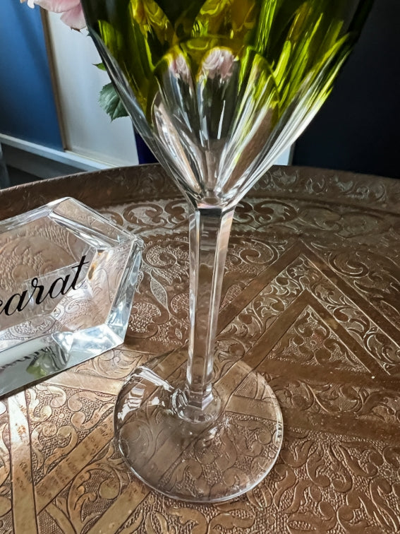 Un verre roemer Cristal Baccarat modèle Genova chartreuse très bon état