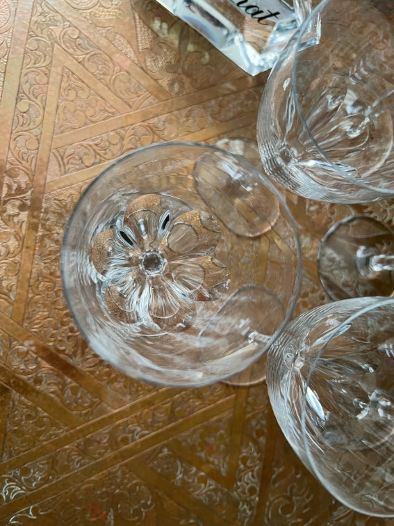 Lot de 6 verres à eau 17,5 cm Cristal Baccarat modèle Genova très bon état