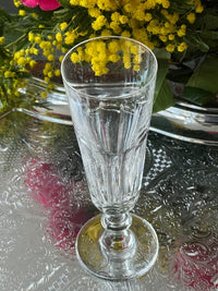 Lot de 2 flûtes à champagne Cristal Saint-Louis modèle Caton signées très bon état