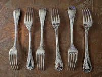 Christofle modèle Marly 6 fourchettes de table métal argenté très bon état