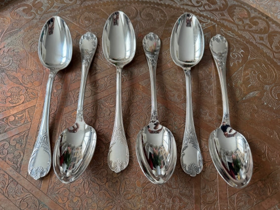 Set de 24 pièces Christofle modèle Marly métal argenté très bon état avec écrin