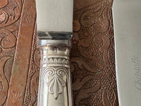Christofle modèle Malmaison 6 couteaux de table métal argenté très bon état
