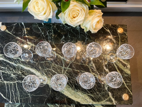 Lot de 9 verres à liqueur Cristal Saint Louis modèle Chantilly très bon état