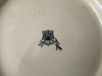 Plat melonnière faïence de Gien décor Moyen Age diamètre 27 cm