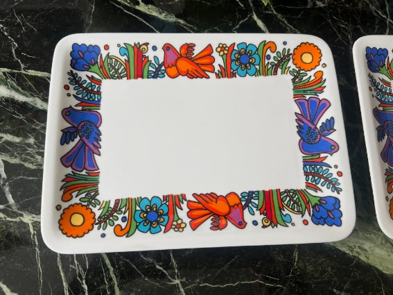 Lot de 2 petits plats rectangulaires Acapulco Villeroy et Boch très bon état