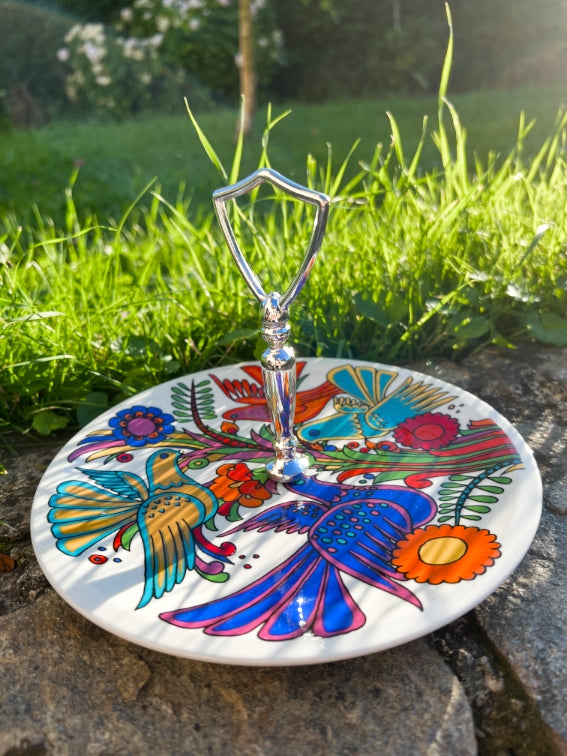 Rare petit serviteur/présentoir à gateaux Acapulco Villeroy & Boch très bon état