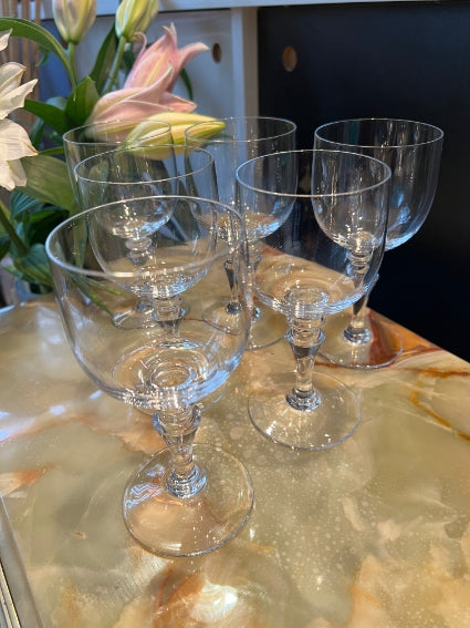 Lot de 6 verres à eau n°2 cristal de Sèvres modèle Andelle + boîte