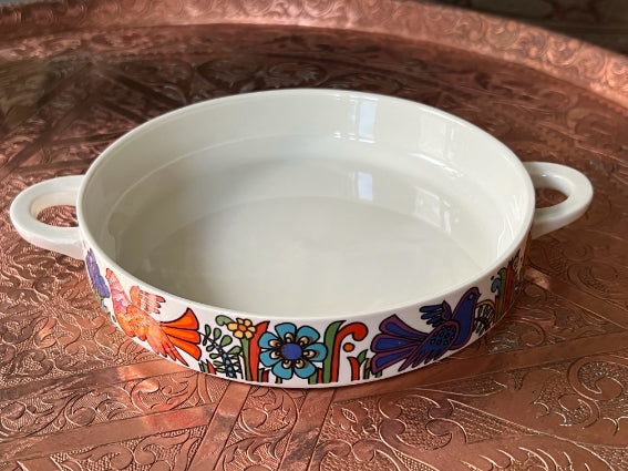 Plat rond Acapulco Villeroy et Boch très bon état diamètre 18 cm