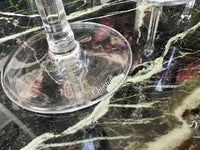 Rare série de 6 Flûtes à champagne cristal Christofle collection Kawali avec boîte