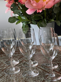 Lot de 6 verres à vin Cristal Baccarat signés très bon état, Perfection ?