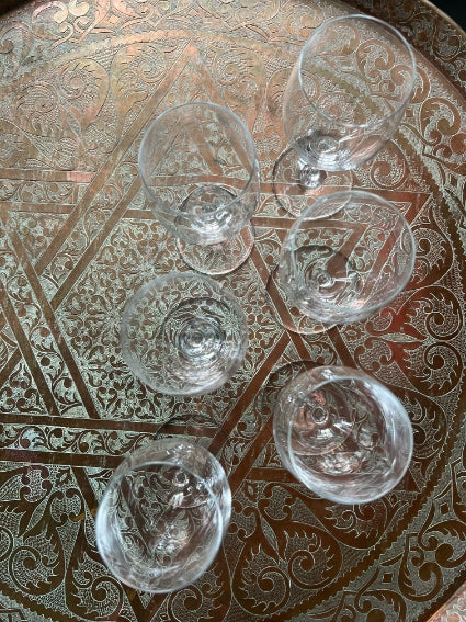 Lot de 6 verres à vin Cristal Baccarat signés très bon état, Perfection ?