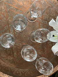 Lot de 6 verres à vin Cristal Saint Louis modèle Eurydice signés excellent état