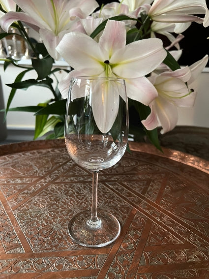 Lot de 4 verres à vin Cristal Saint Louis modèle Eurydice signés excellent état