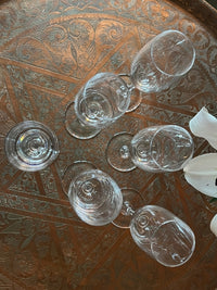 Lot de 6 flûtes à champagne Cristal Saint Louis modèle Eurydice signées très bon état