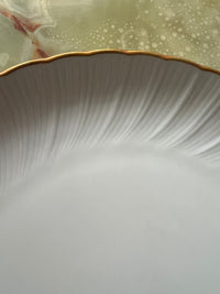 Plat rond Porcelaine de Limoges Bernardaud modèle Verlaine