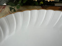 Plat ovale Porcelaine de Limoges Bernardaud modèle Verlaine