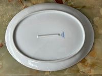 Plat ovale Porcelaine de Limoges Bernardaud modèle Verlaine