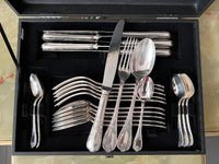Set de 24 pièces Christofle modèle Marly métal argenté très bon état avec écrin