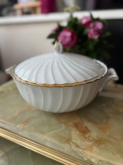 Soupière/Légumier Porcelaine de Limoges Bernardaud modèle Verlaine