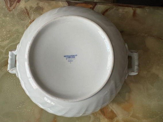 Soupière/Légumier Porcelaine de Limoges Bernardaud modèle Verlaine
