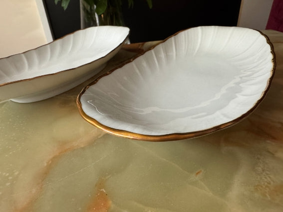 Lot de 2 raviers Porcelaine de Limoges Bernardaud modèle Verlaine