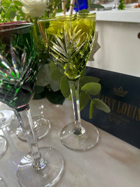 Lot de 6 verres roemers Cristal Saint Louis modèle Chantilly très bon état