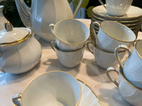 Service à café Porcelaine de Limoges Bernardaud modèle Verlaine