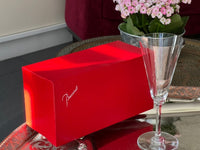 Flûte à champagne Cristal Baccarat neuve signée avec sa boîte