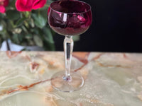 Roemer rouge Val Saint Lambert modèle Saumur signé très bon état