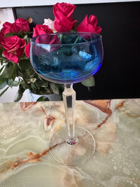 Roemer bleu Val Saint Lambert modèle Saumur signé très bon état
