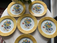 Lot de 6 assiettes à dessert 21 cm Bernardaud modèle Borghese