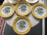 Lot de 6 assiettes à dessert 21 cm Bernardaud modèle Borghese