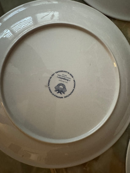 Lot de 3 Assiettes Acapulco Villeroy et Boch 24 cm très bon état