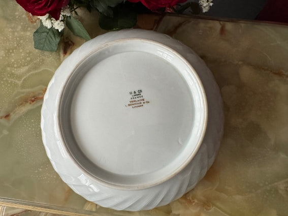 Saladier Porcelaine de Limoges Bernardaud modèle Verlaine