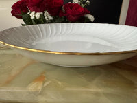 Plat rond creux Porcelaine de Limoges Bernardaud modèle Verlaine